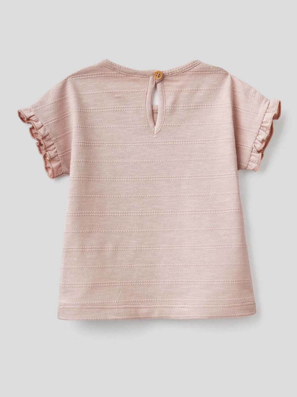 T-shirt in puro cotone con rouches image number 2