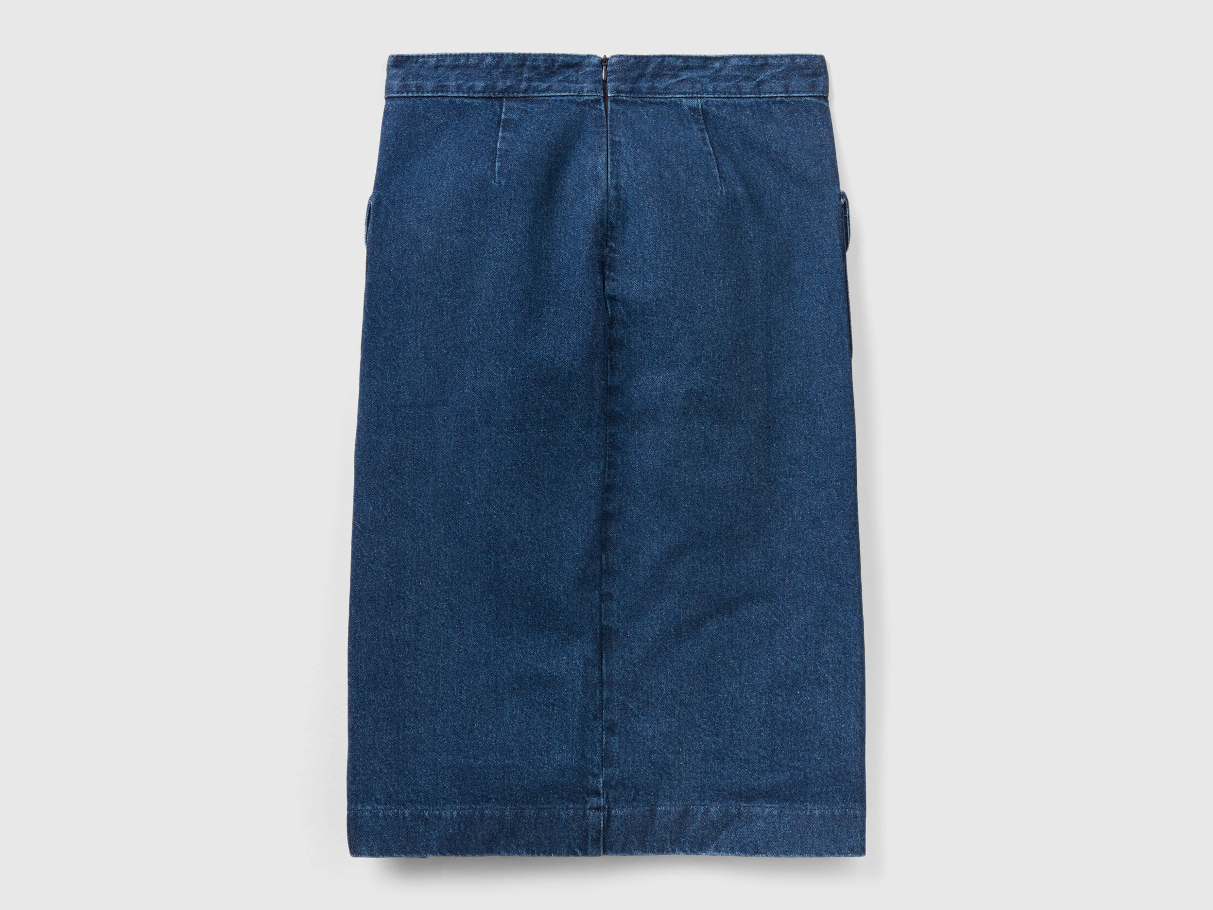 Gonna di jeans a tubino Blu Donna Benetton