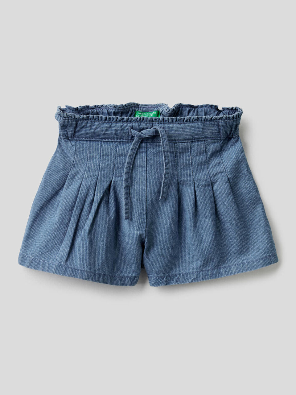 Shorts in denim rigato image number 1