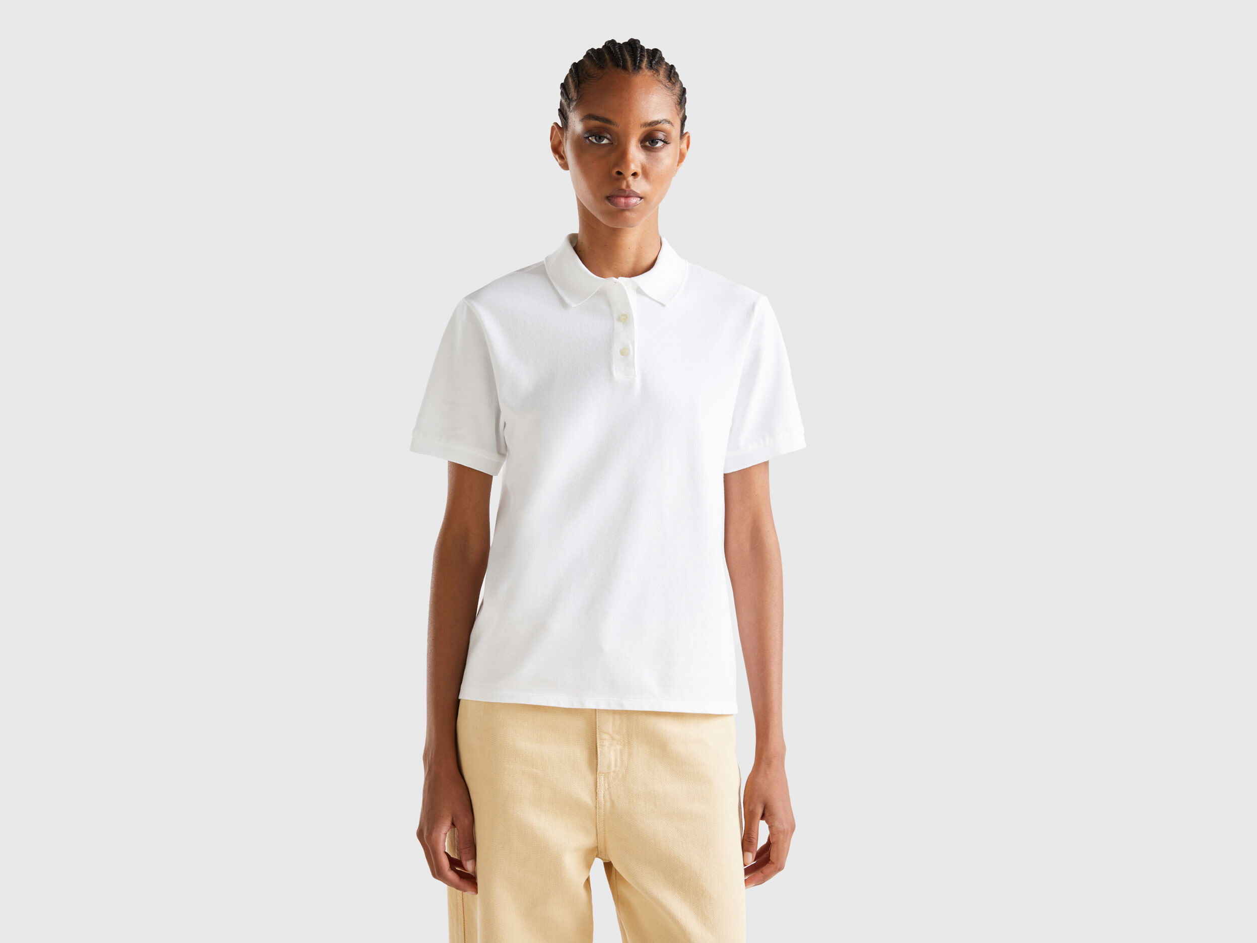 Polo in cotone bio stretch