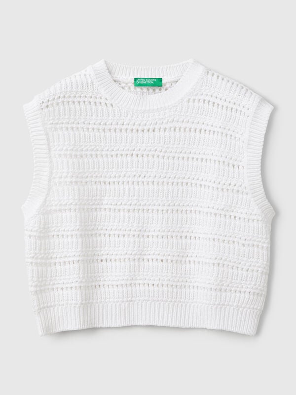 Gilet lavorato Bambina