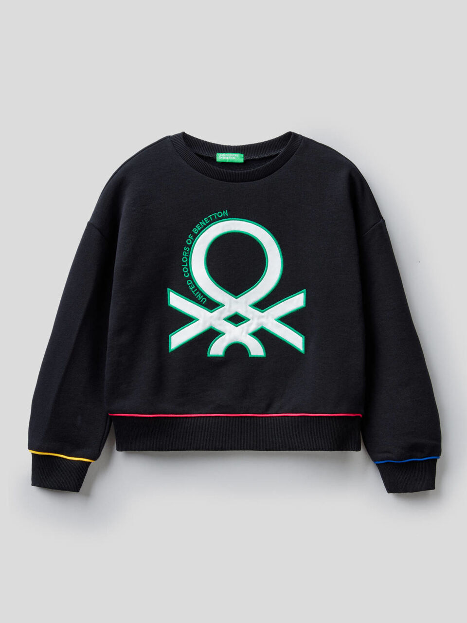 Felpa 100% cotone con logo lucido image number 1