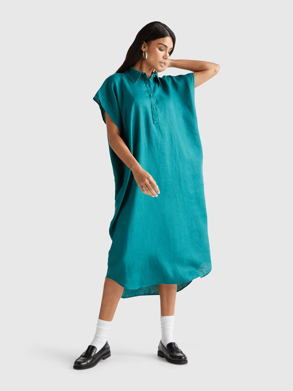 Abito midi in puro lino Donna