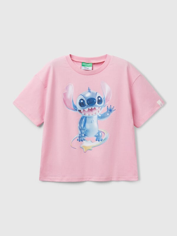 T-shirt boxy fit Lilo & Stitch Bambina