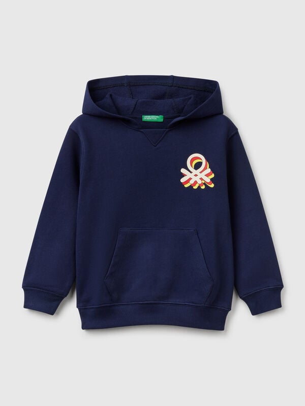 Felpa con cappuccio 100% cotone Bambino