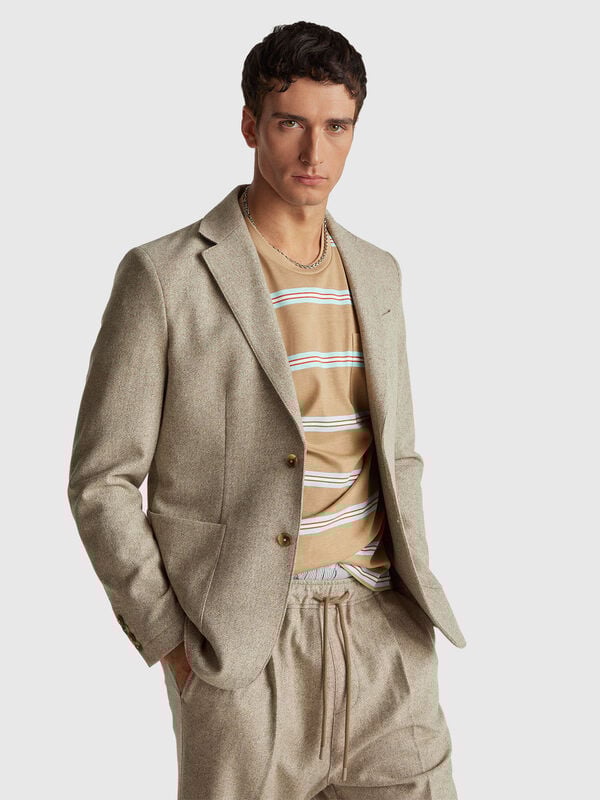 Giacca in misto lana Uomo