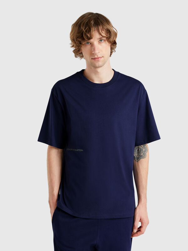 T-shirt con stampa logo Uomo