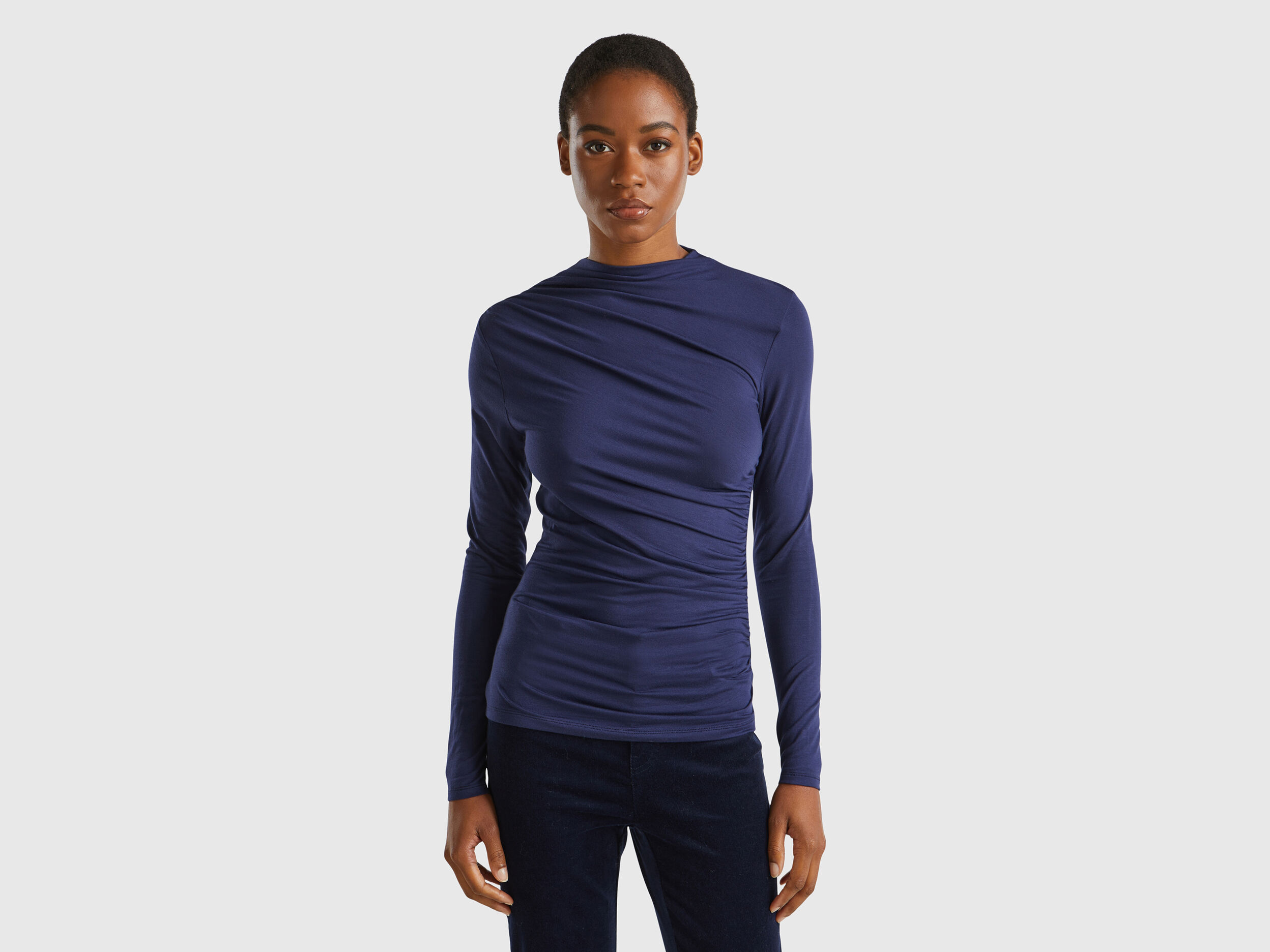 Benetton maglie cotone manica lunga on sale