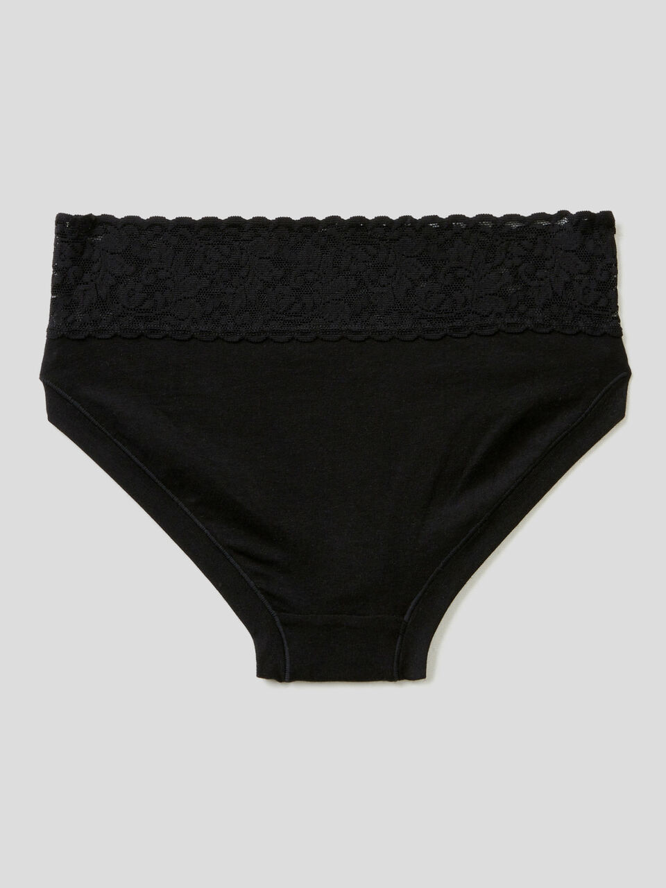 Slip con pizzo in cotone bio super stretch image number 2