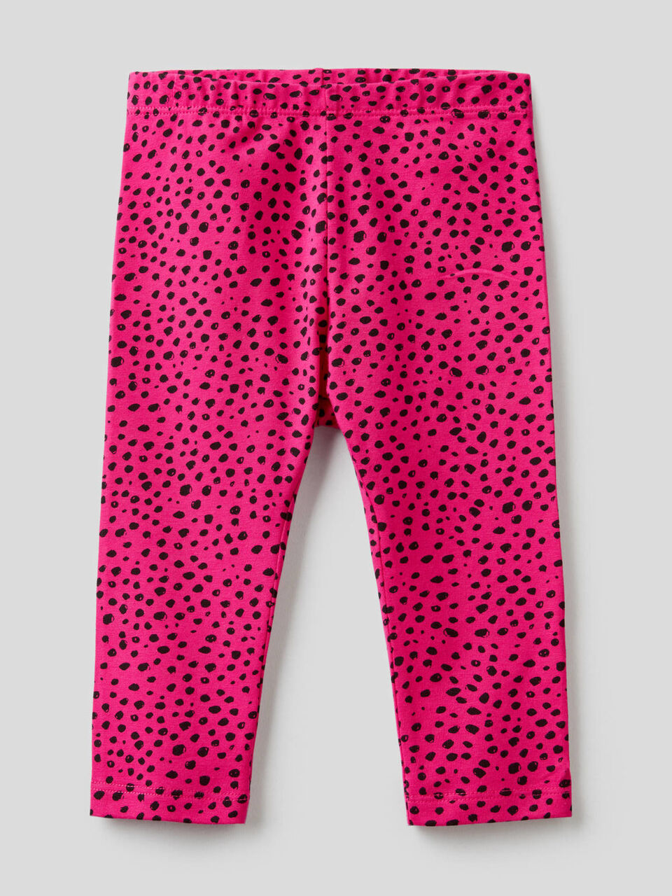 Leggings stampati in cotone elasticizzato image number null