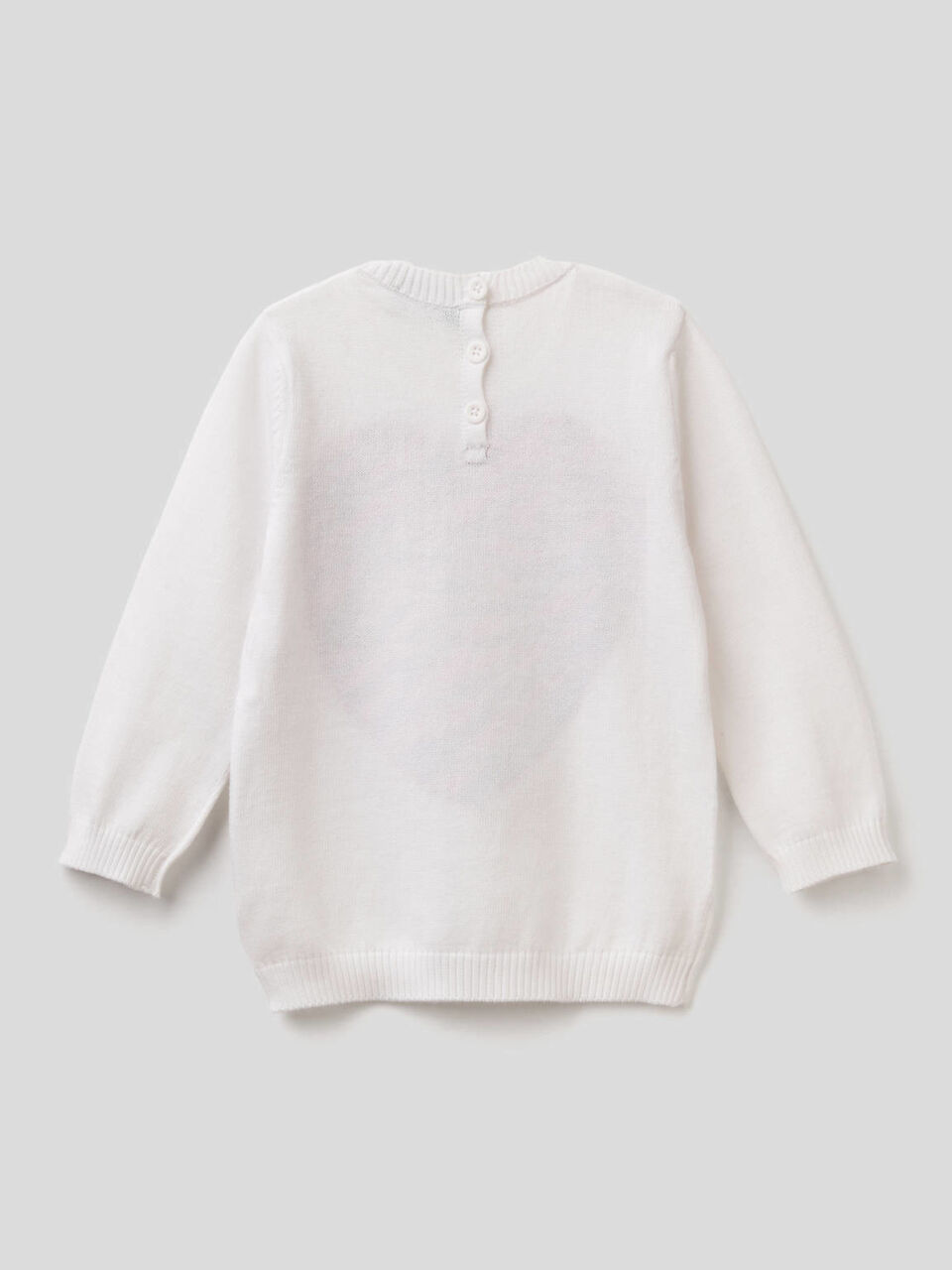 Maglia in cotone con intarsio image number 2