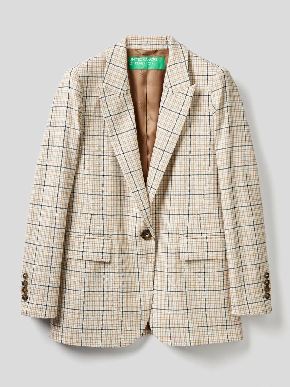 Blazer a quadri tinto filo image number null
