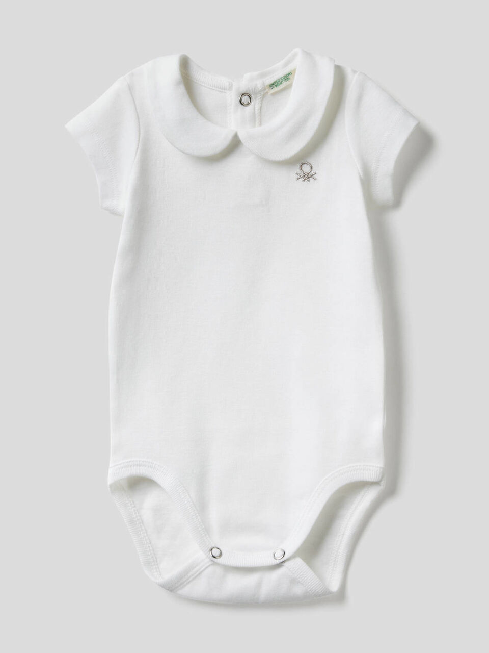Body con colletto in cotone biologico image number 1