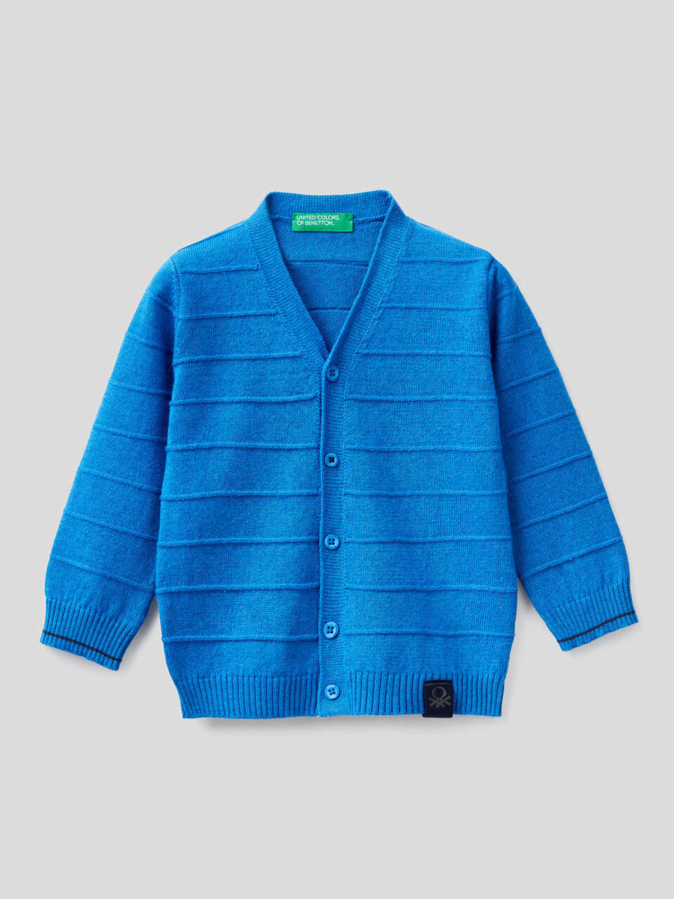 Cardigan lavorato con scollo a V image number 1