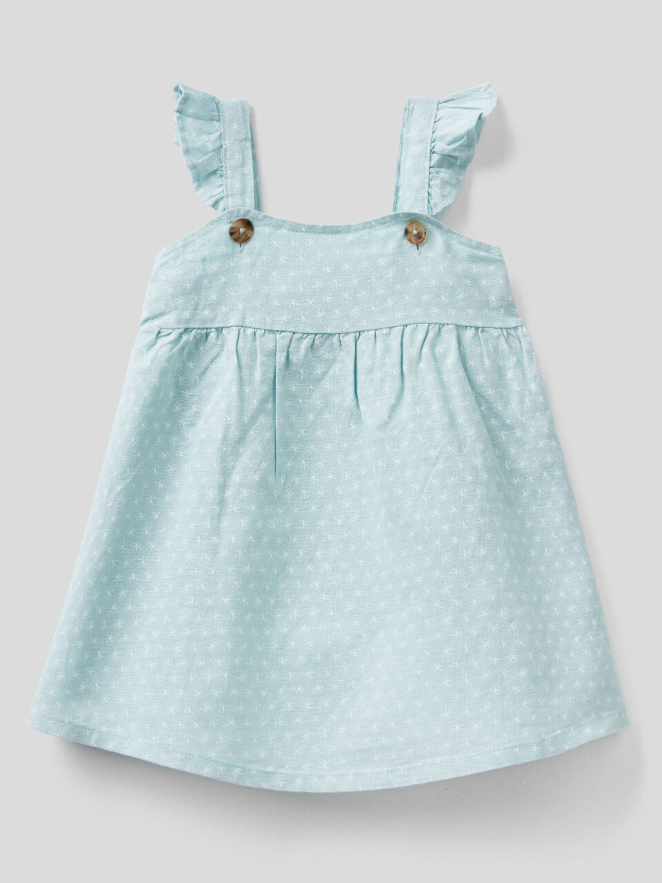 Vestito fantasia in misto lino image number 1