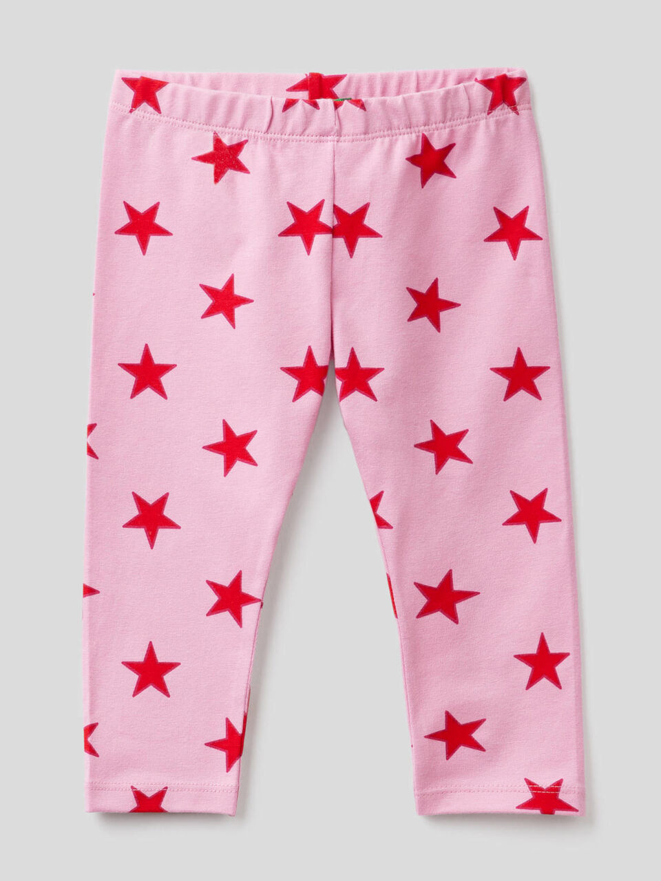 Leggings stampati in cotone elasticizzato image number 1