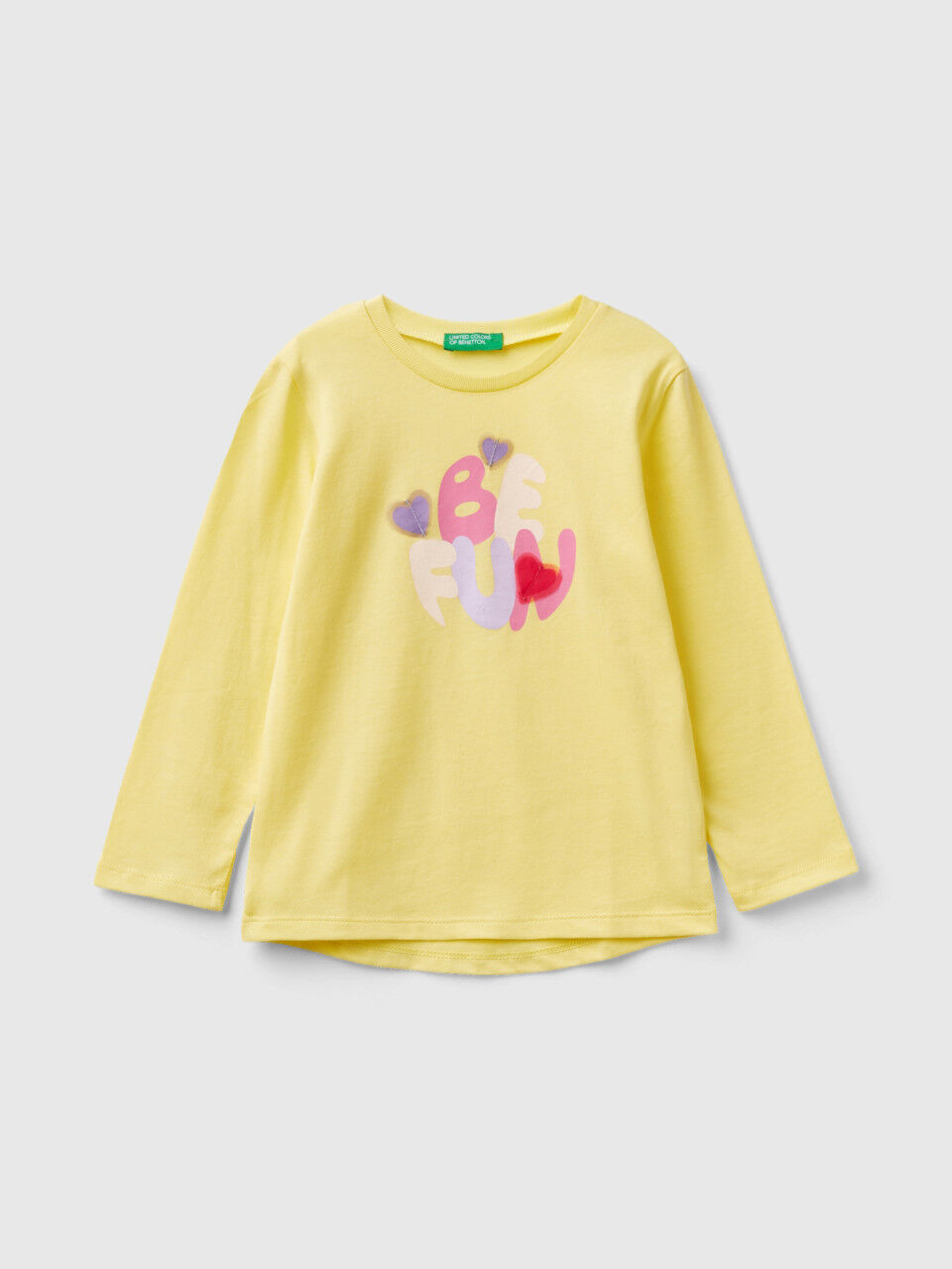 T shirt Manica Lunga Bimba Collezione 2023 Benetton