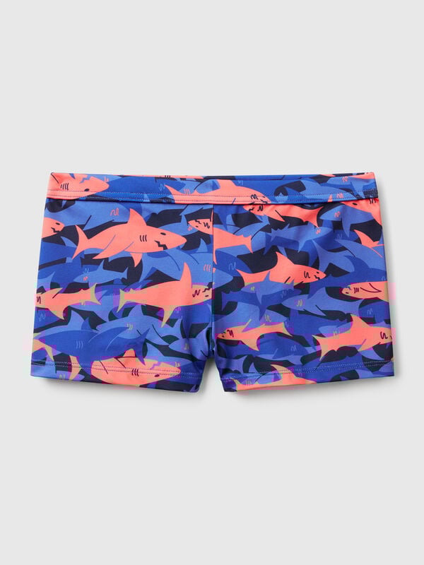 Costume boxer con stampa squali Bambino