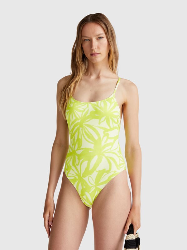 Costume intero a fiori Donna
