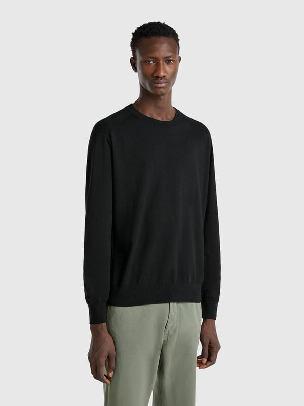 Maglione in misto viscosa e seta Uomo