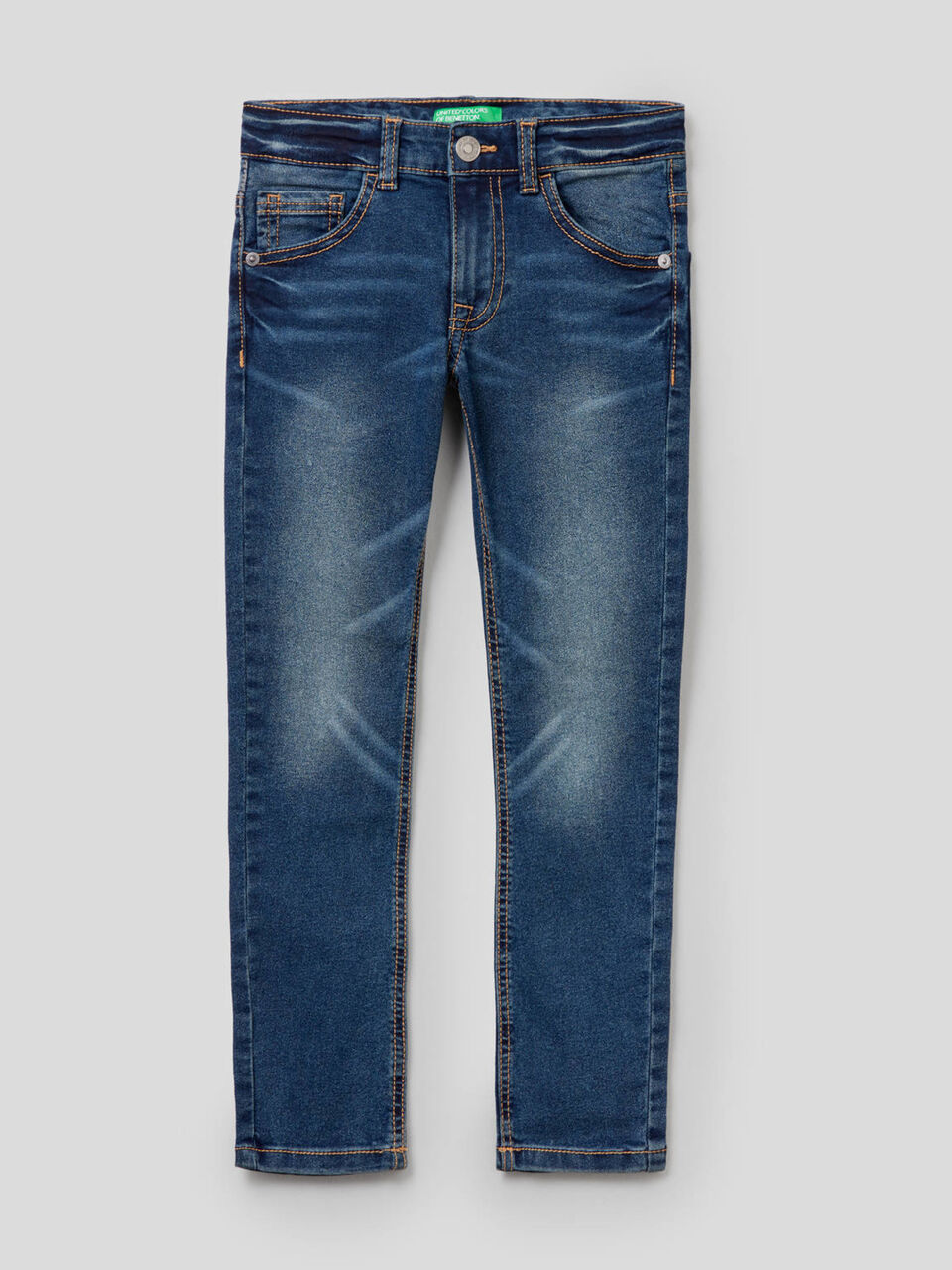 Jeans skinny fit effetto vintage image number 1