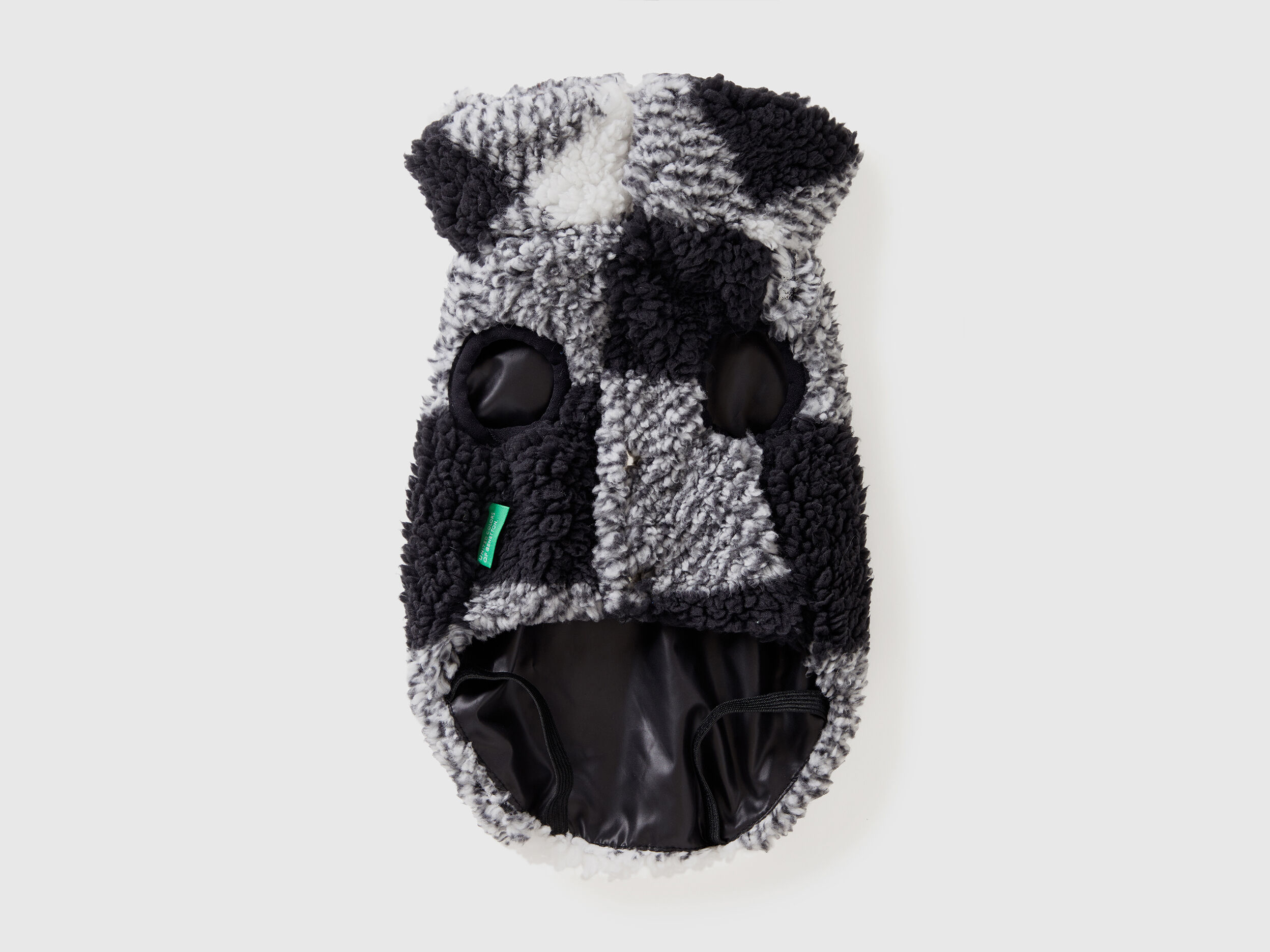 Cappotto per cani a quadri effetto orsetto Grigio Benetton