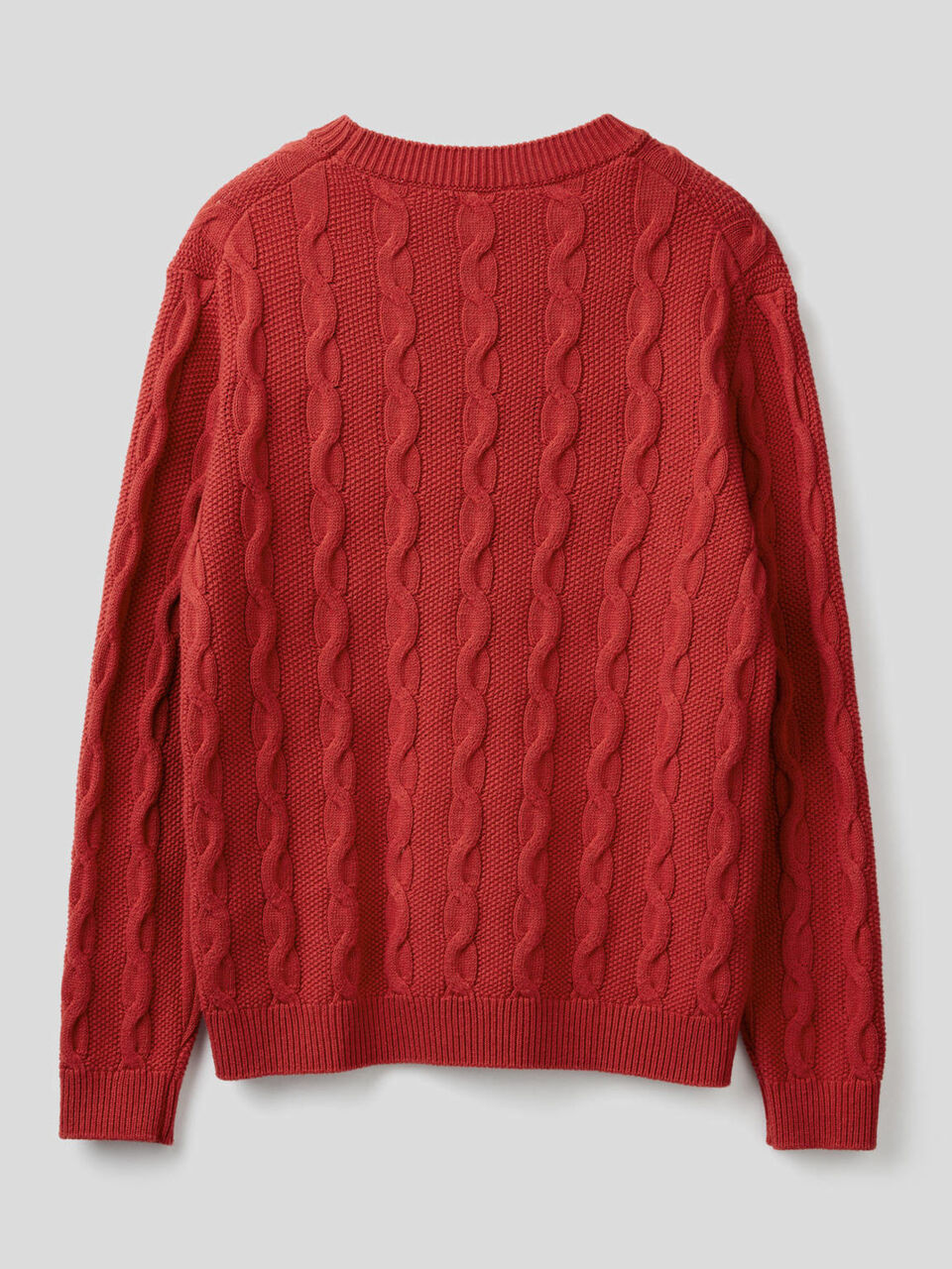 Maglione girocollo a trecce Uomo image number 2