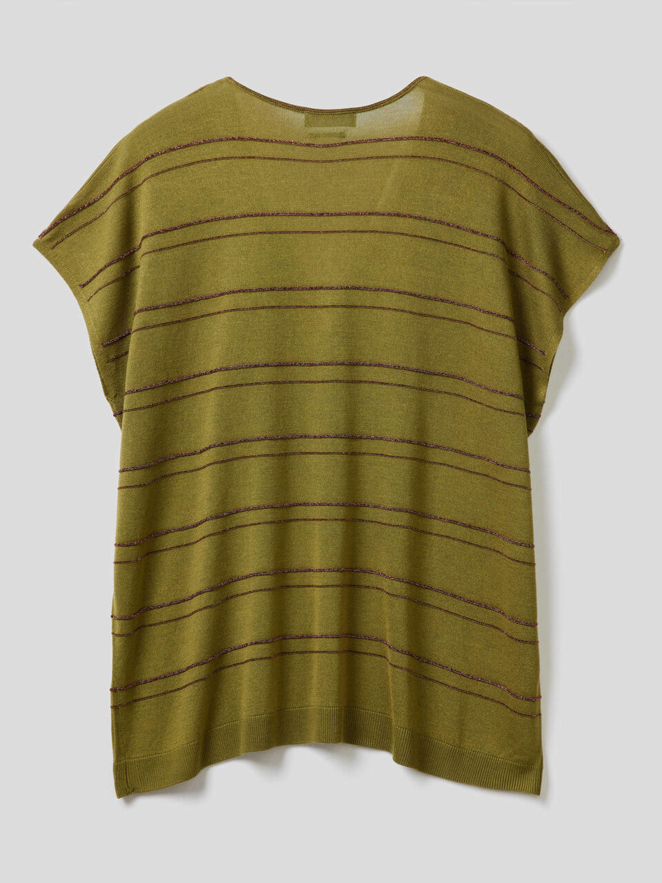 Maglia a manica corta in misto seta image number 2