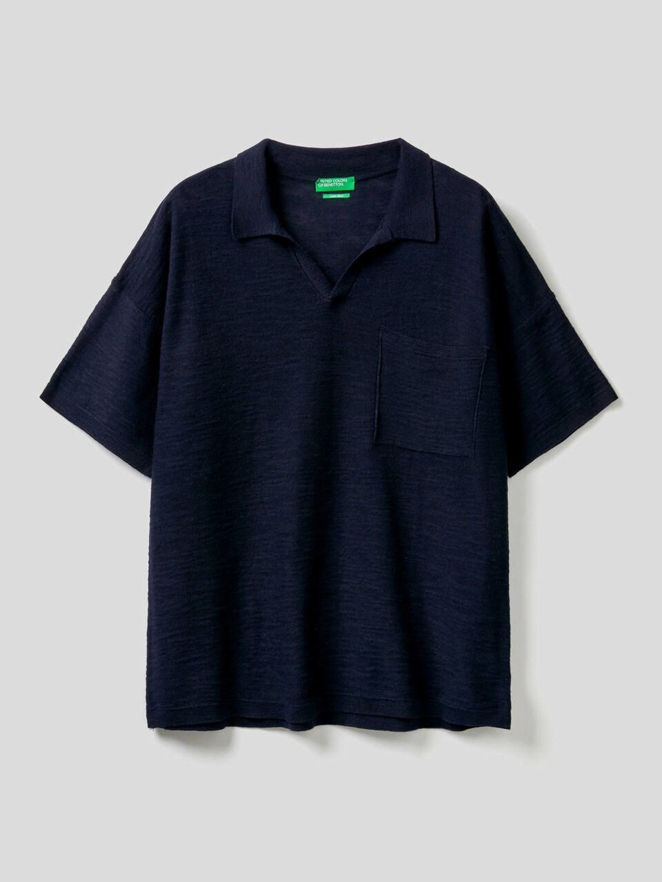 Polo in cotone misto lino image number 1