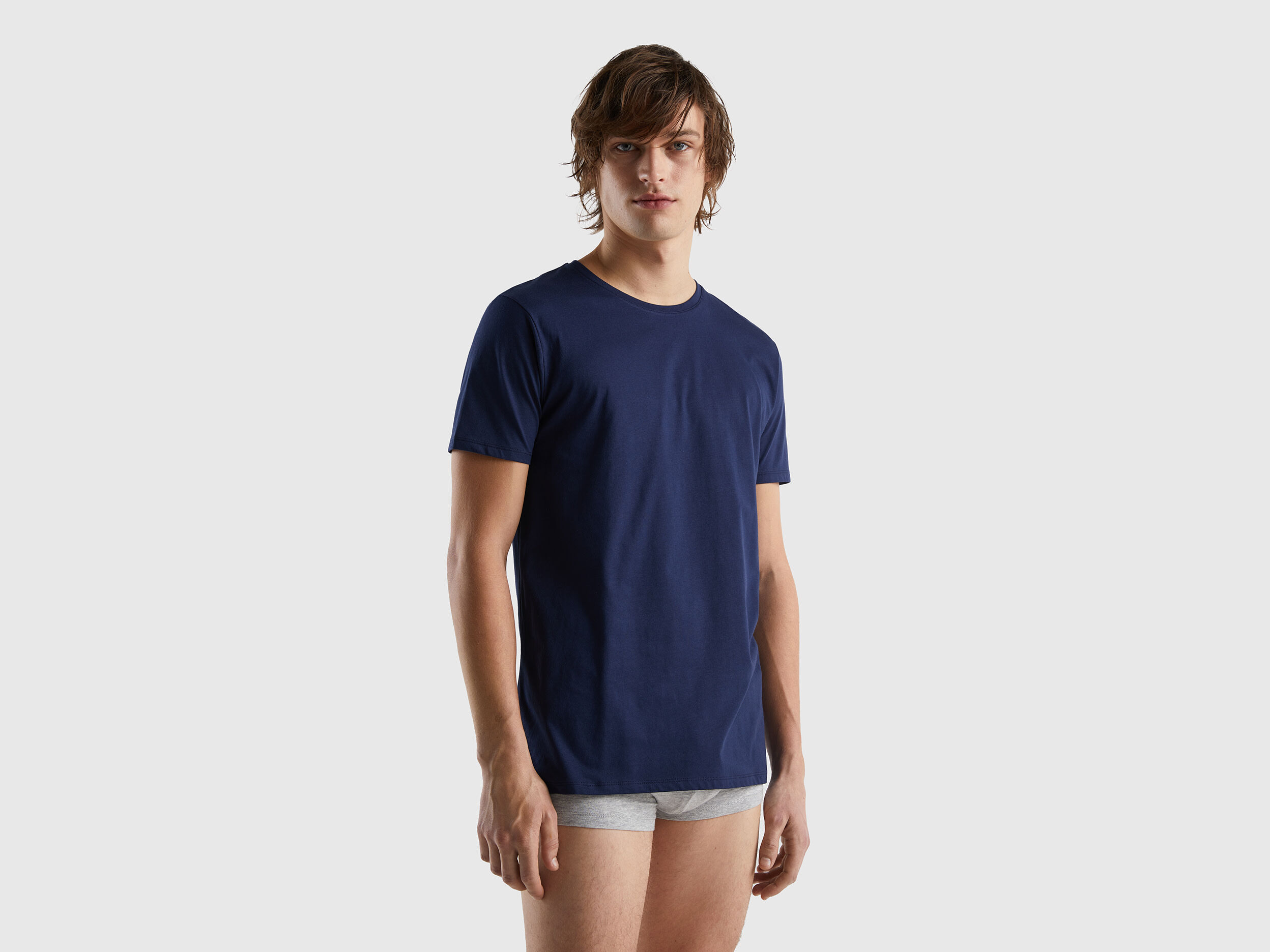 T shirt in cotone a fibra lunga