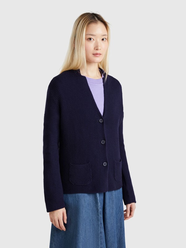 Giacca in maglia 100% cotone Donna