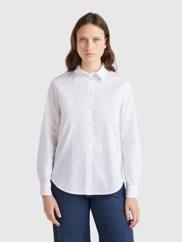 Camicia regular fit in cotone Donna