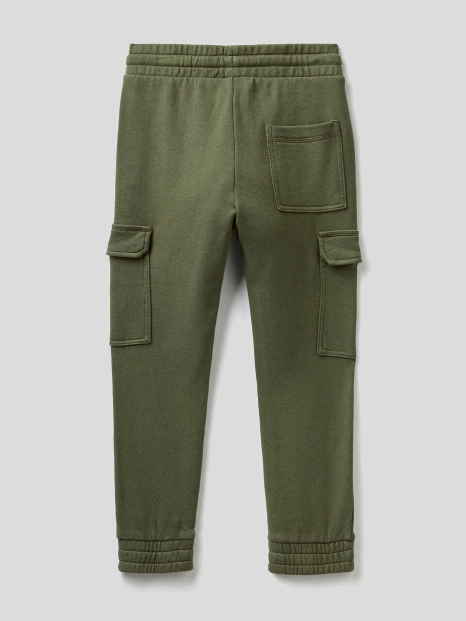 Pantaloni cargo in felpa di cotone image number 2