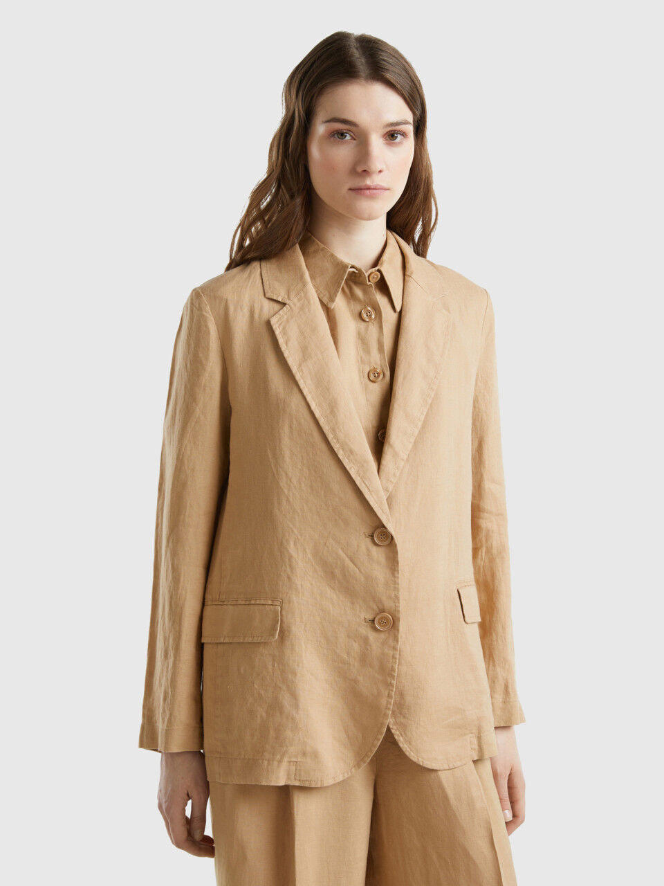 Abbigliamento in Lino Donna Pantaloni Giacche Vestiti
