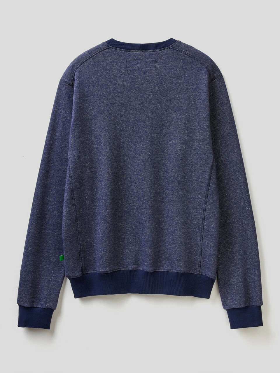 Felpa girocollo effetto denim image number 2