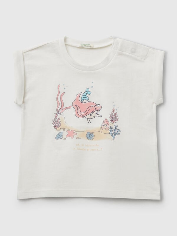 T-shirt a manica corta con stampa Baby