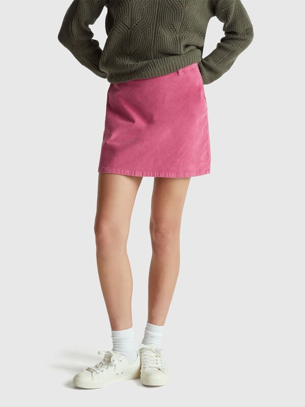 Minigonna in velluto Donna