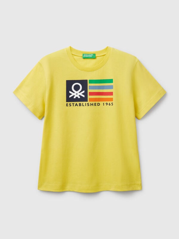 Maglietta con stampa logo Bambino
