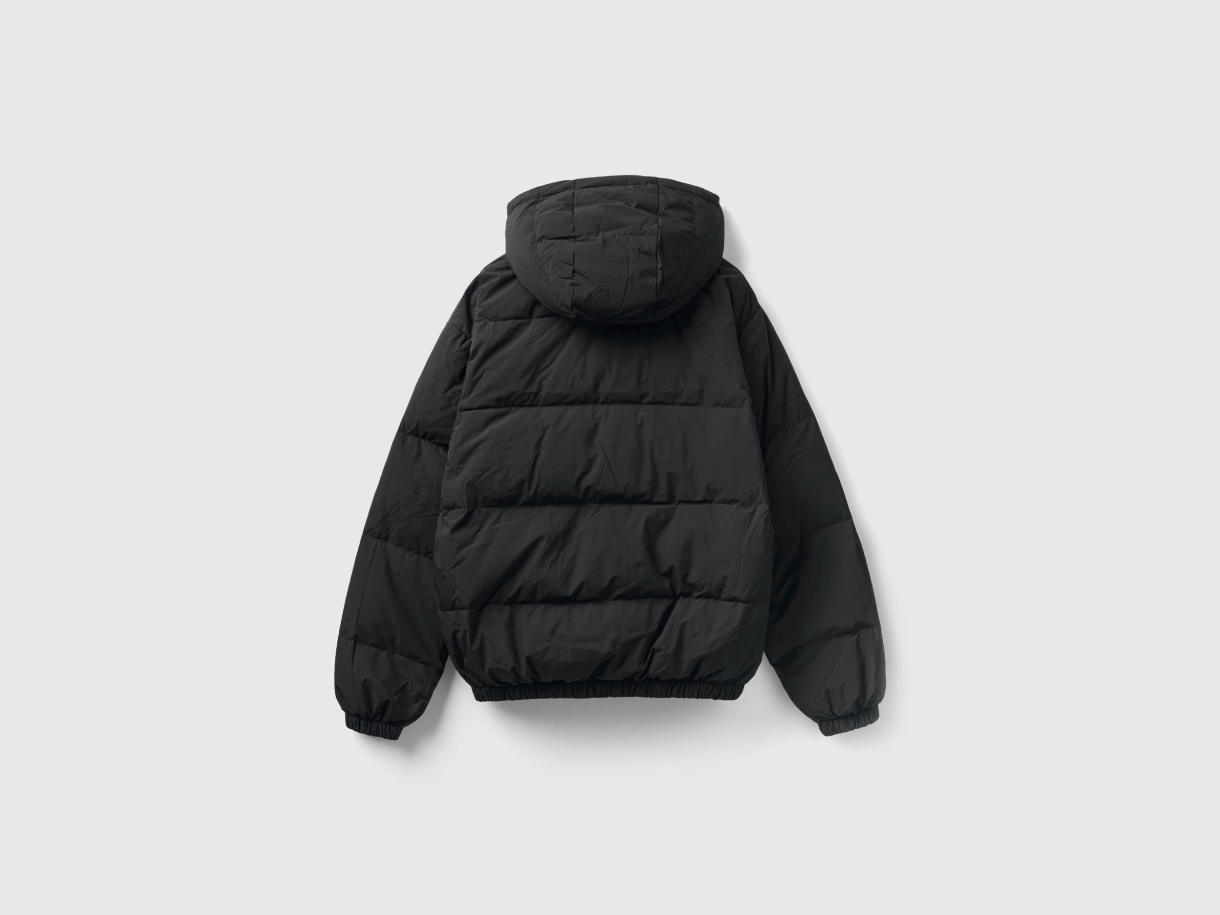 Piumino con cappuccio staccabile Nero Uomo Benetton