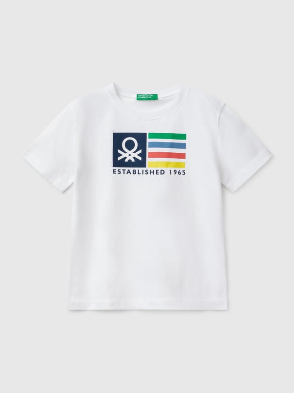 Maglietta con stampa logo Bambino