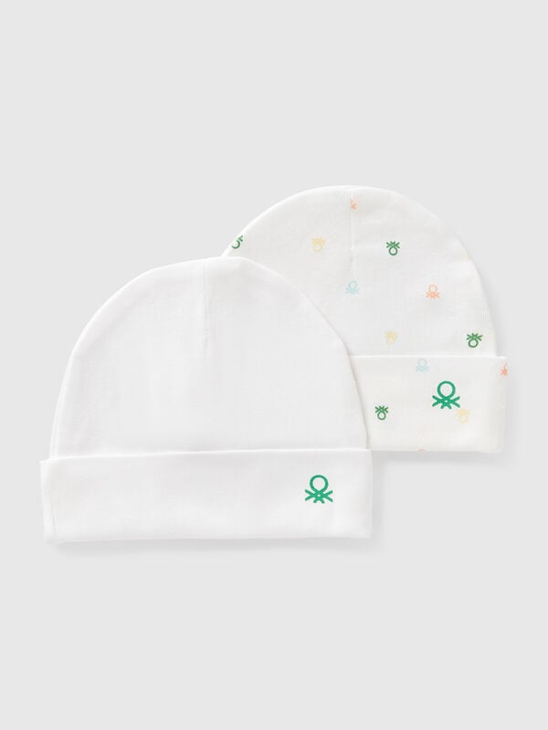 Due cappellini in cotone  Baby