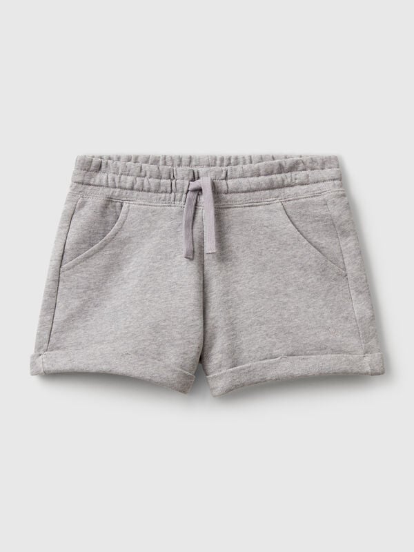 Shorts in felpa 100% cotone Bambina