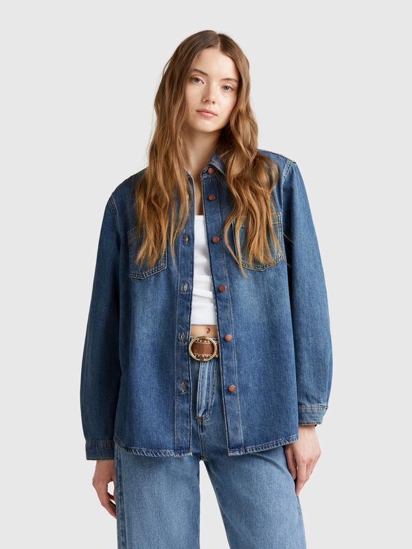Overshirt di jeans Donna