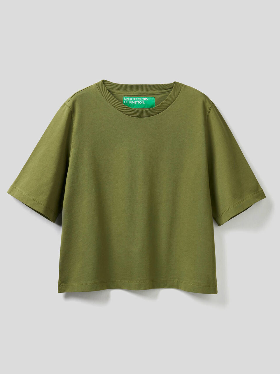 T-shirt boxy fit 100% cotone image number 1
