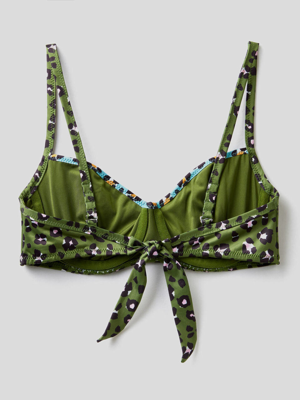 Reggiseno bicolor stampato image number 2