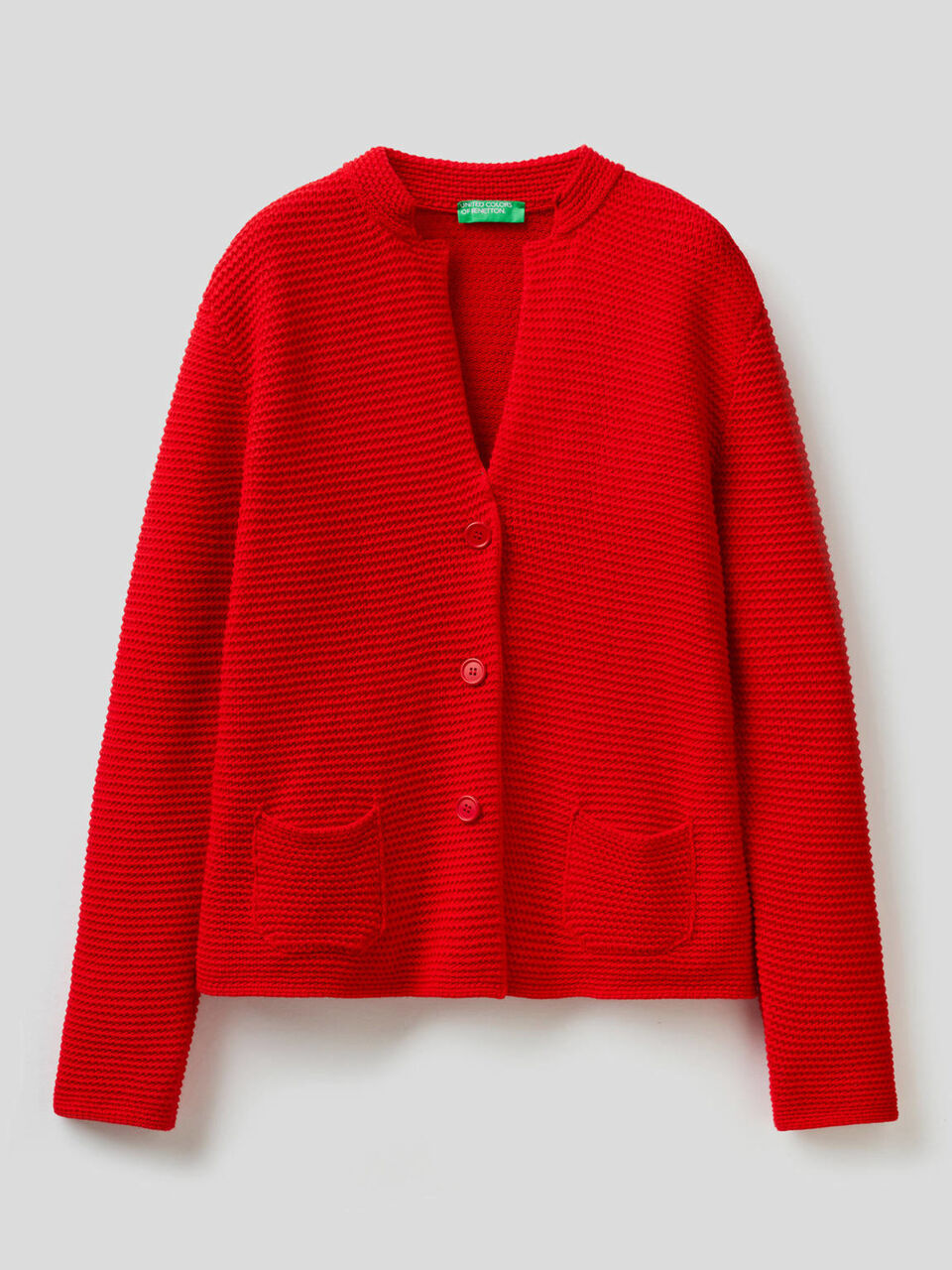 Giacca in maglia 100% cotone image number 1
