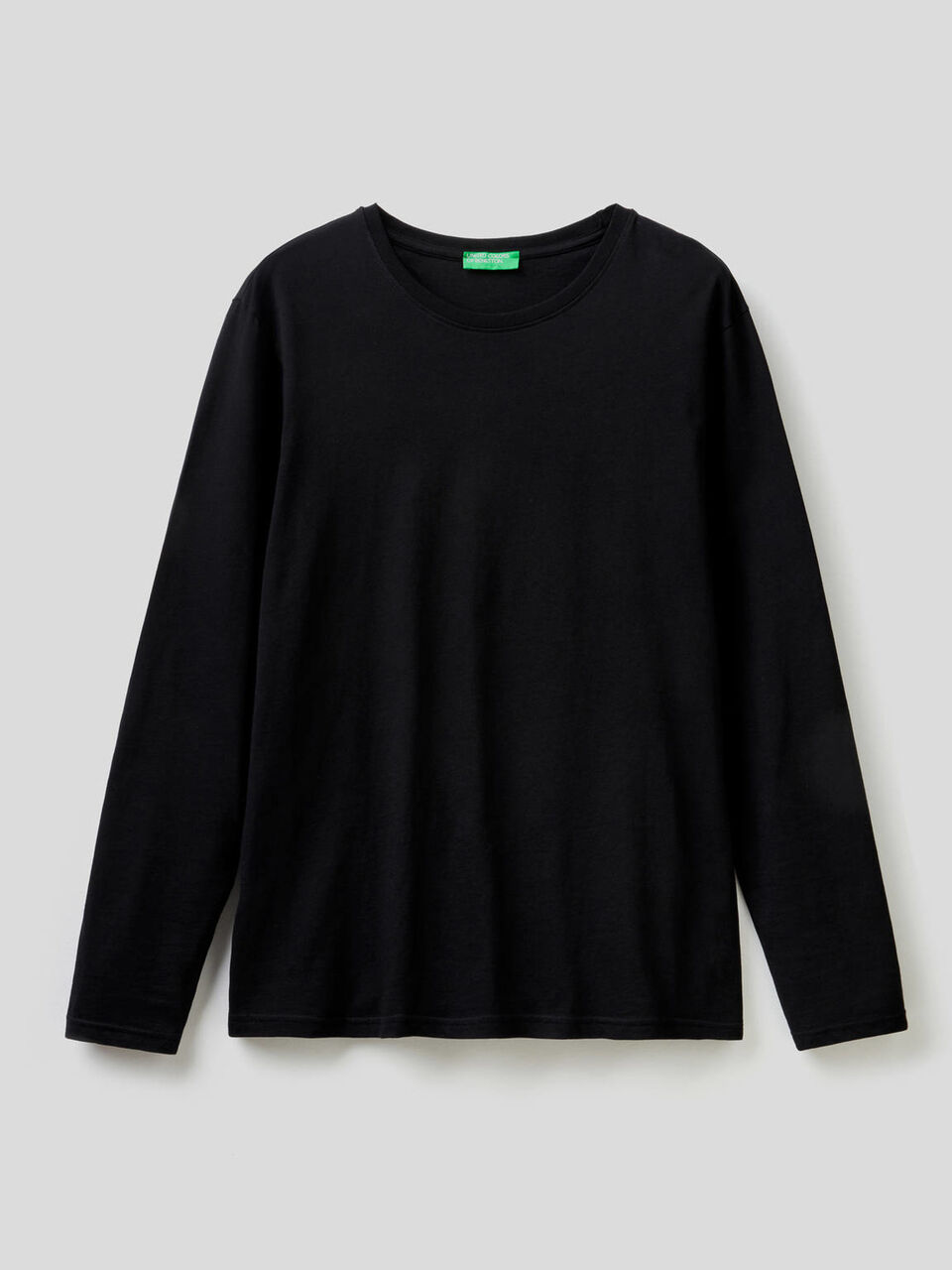 T-shirt a manica lunga in puro cotone image number 1