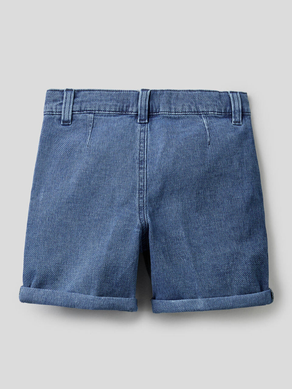 Shorts in denim di cotone stretch image number 2