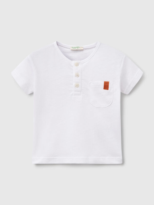 T-shirt con scollo serafino Baby