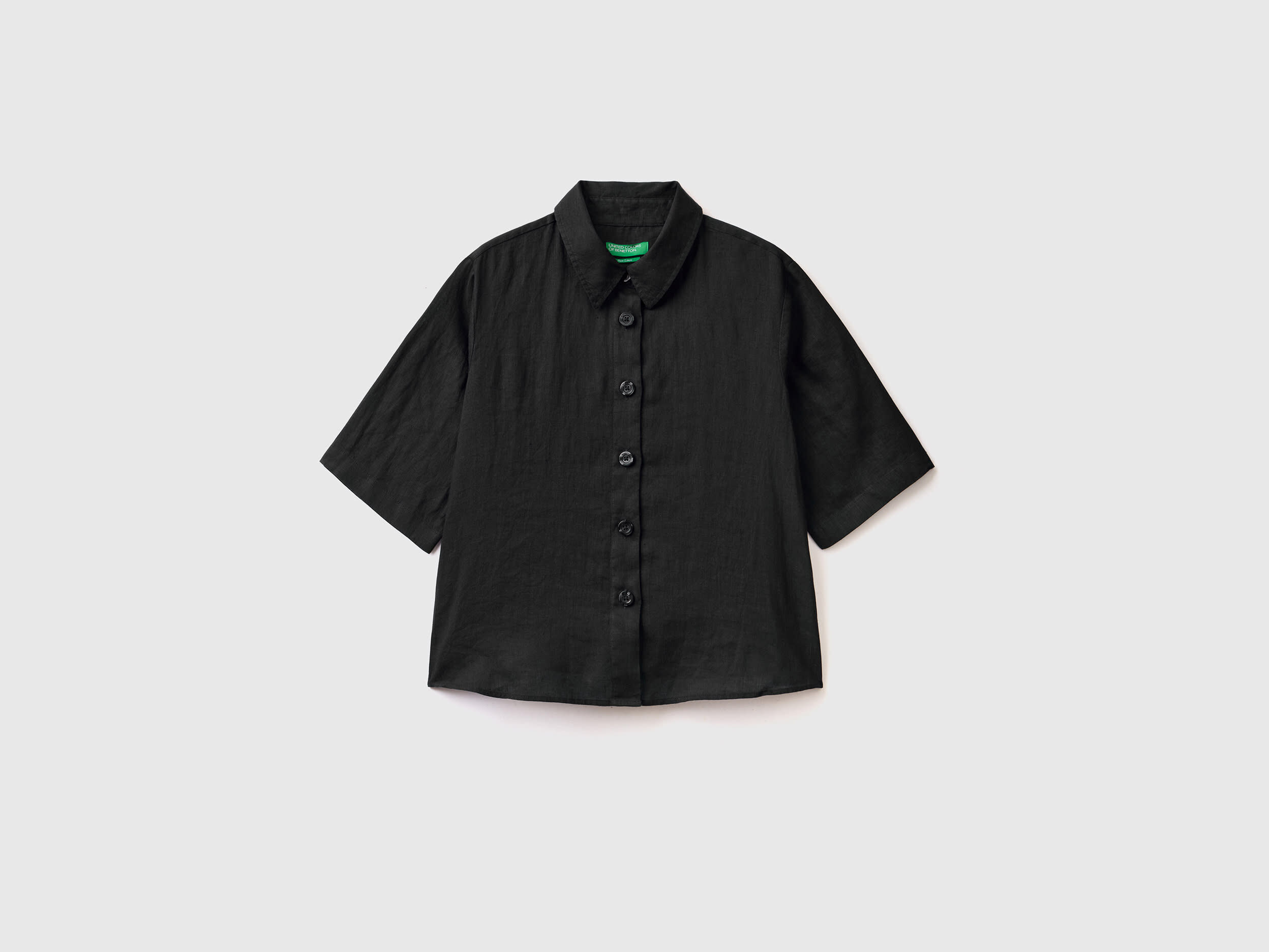 Camicia lino benetton top
